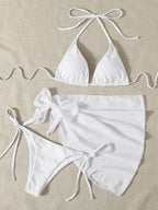 Mesh Three-piece Split Swimsuit