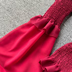 Niche Strapless Solid Colour Shirt