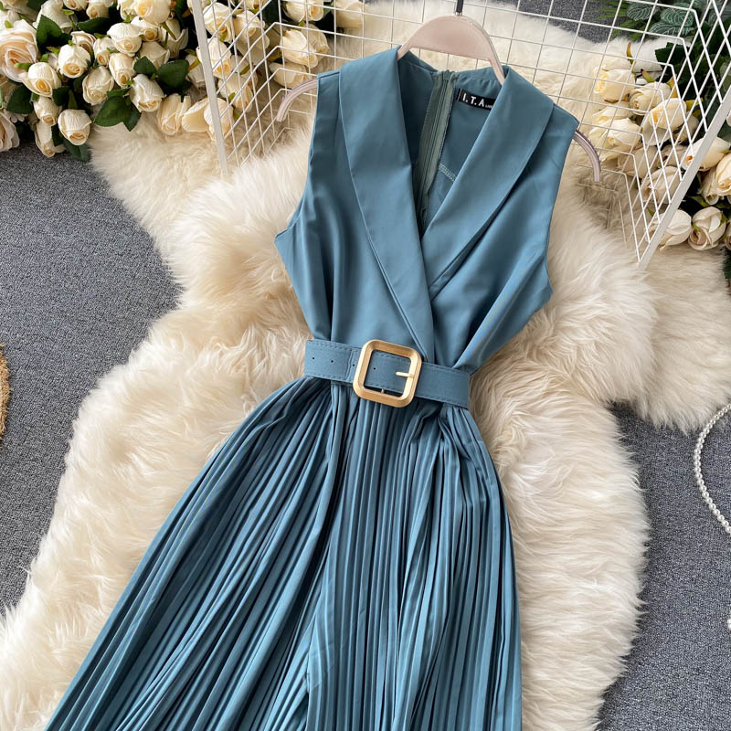 Sleeveless Tie Waist Jumpsuit