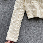 Cherry Knitted Cardigan&Camisole 2Pcs Set