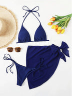 Mesh Three-piece Split Swimsuit