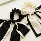 Color Blocking Large Bow Hair Ties