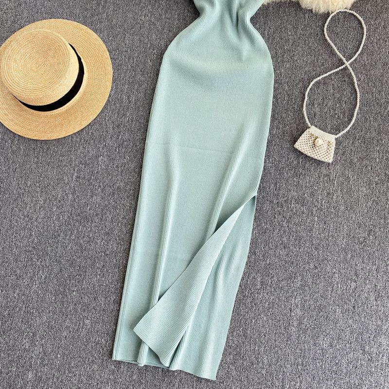 Twisted Hollow Knitted Dress