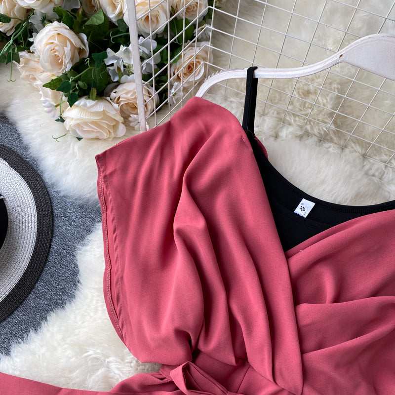 Korean Style Lace-up Romper