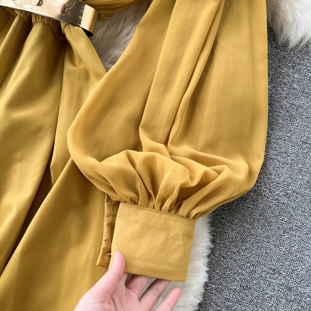 OL Square Neck Wide-leg Jumpsuit