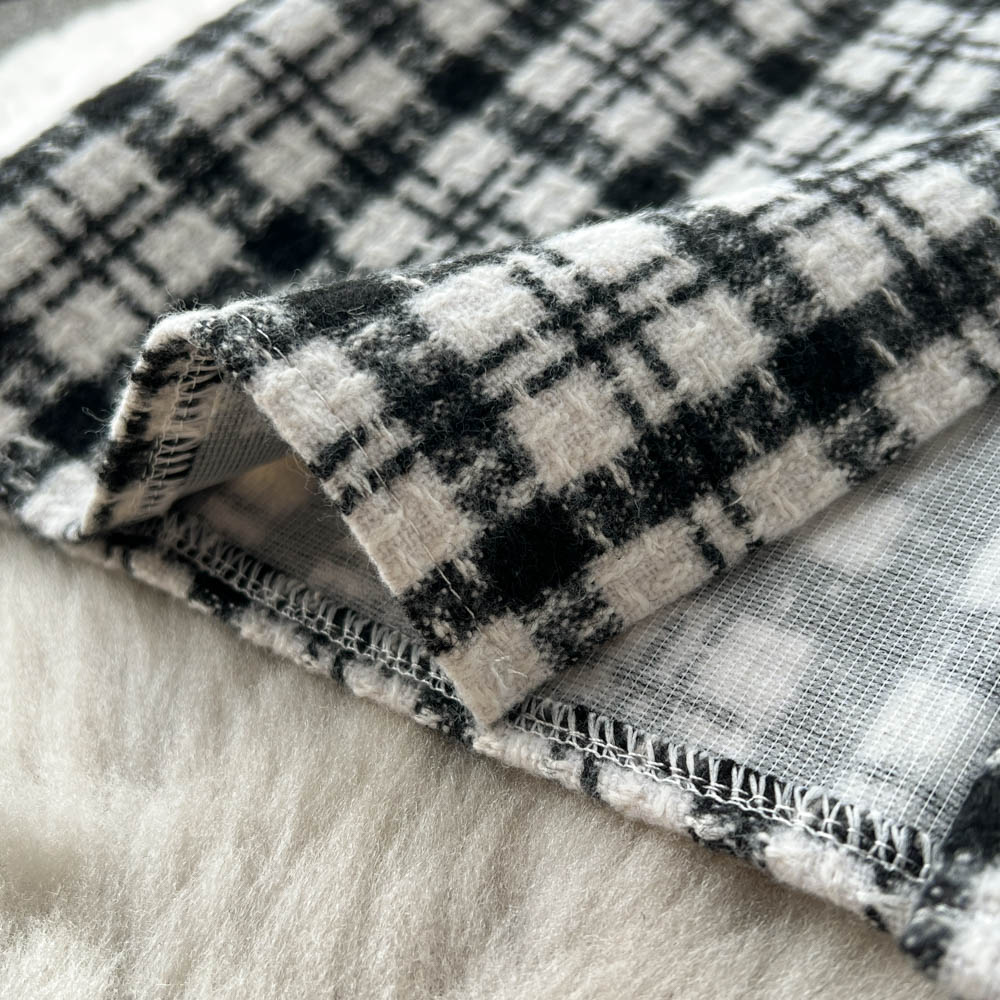 Bottom Sweater&Houndstooth Strappy Dress 2Pcs