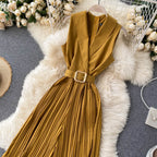 Sleeveless Tie Waist Jumpsuit