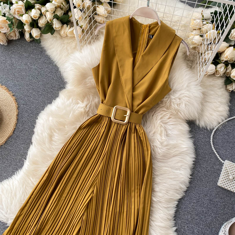 Sleeveless Tie Waist Jumpsuit