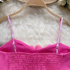 Delicate 3d Floral Beaded Camisole