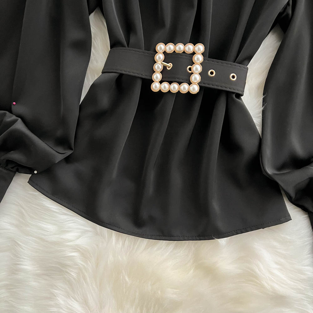 Two-piece Blouse Beaded Dress