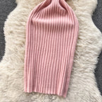 Cardigan Shawl&Halter Dress 2Pcs Set