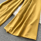 OL Square Neck Wide-leg Jumpsuit