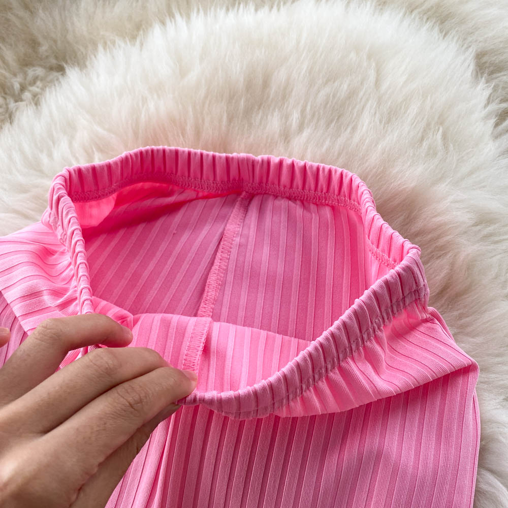 Stylish Candy-colored Flared Trousers