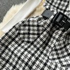 Bottom Sweater&Houndstooth Strappy Dress 2Pcs