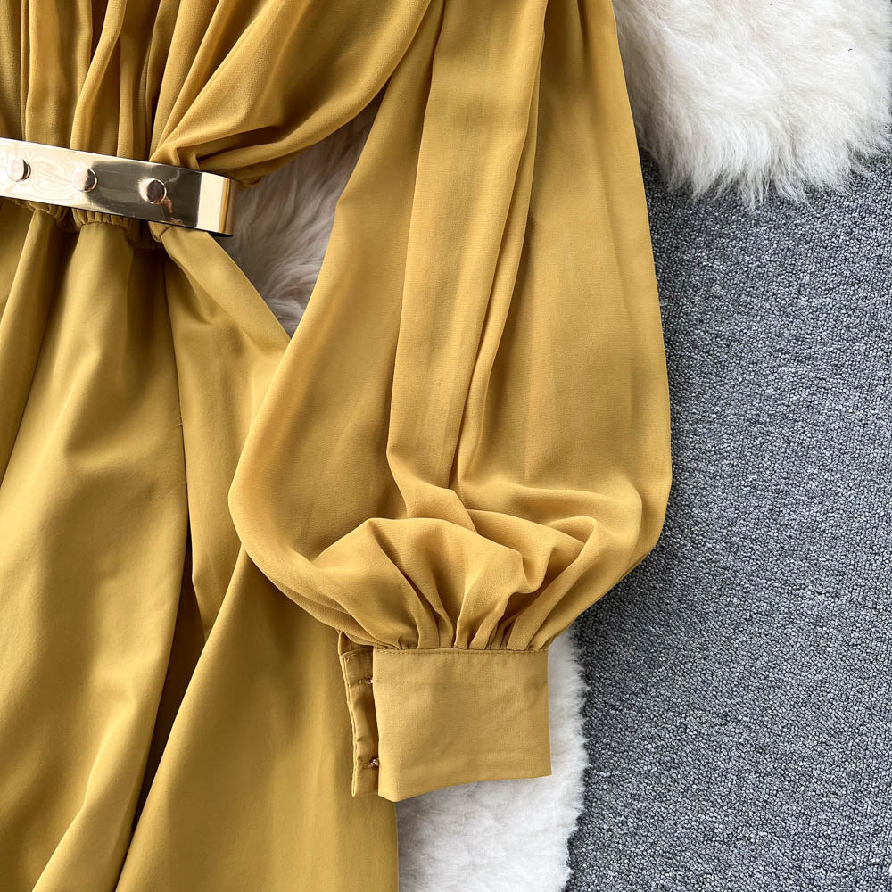 OL Square Neck Wide-leg Jumpsuit