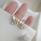 Silver Pin Light Butterfly Earrings