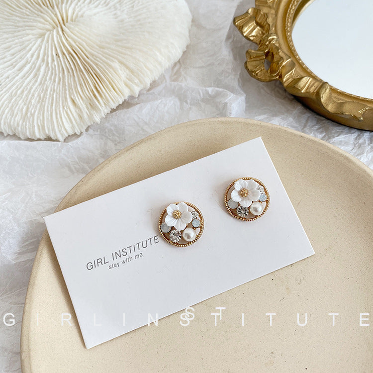 Elegant Floral Assembled Earrings