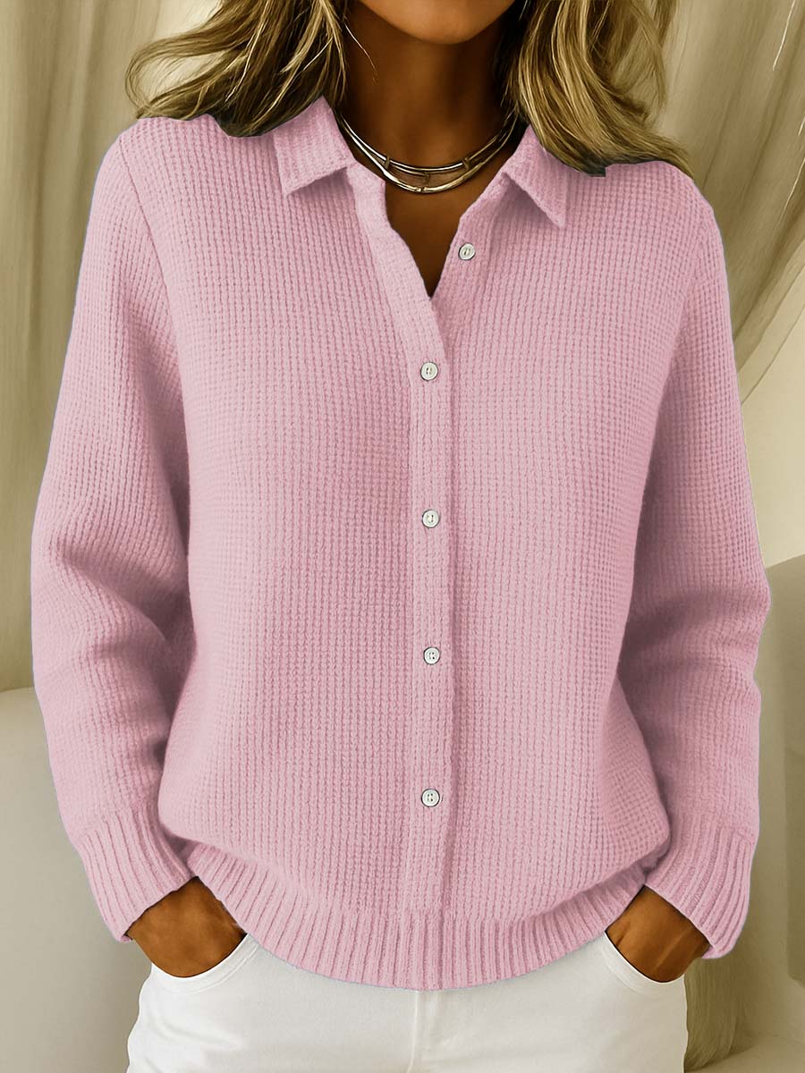 Imani | Collared Button-Front Sweater