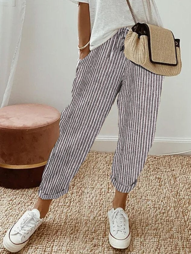 Aisha | Elastic-Waist Fluid Pants
