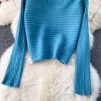 Chic Jersey&Halter V-neck Dress 2Pcs