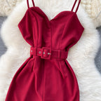 Sleeveless Sling Wide-Leg Jumpsuit