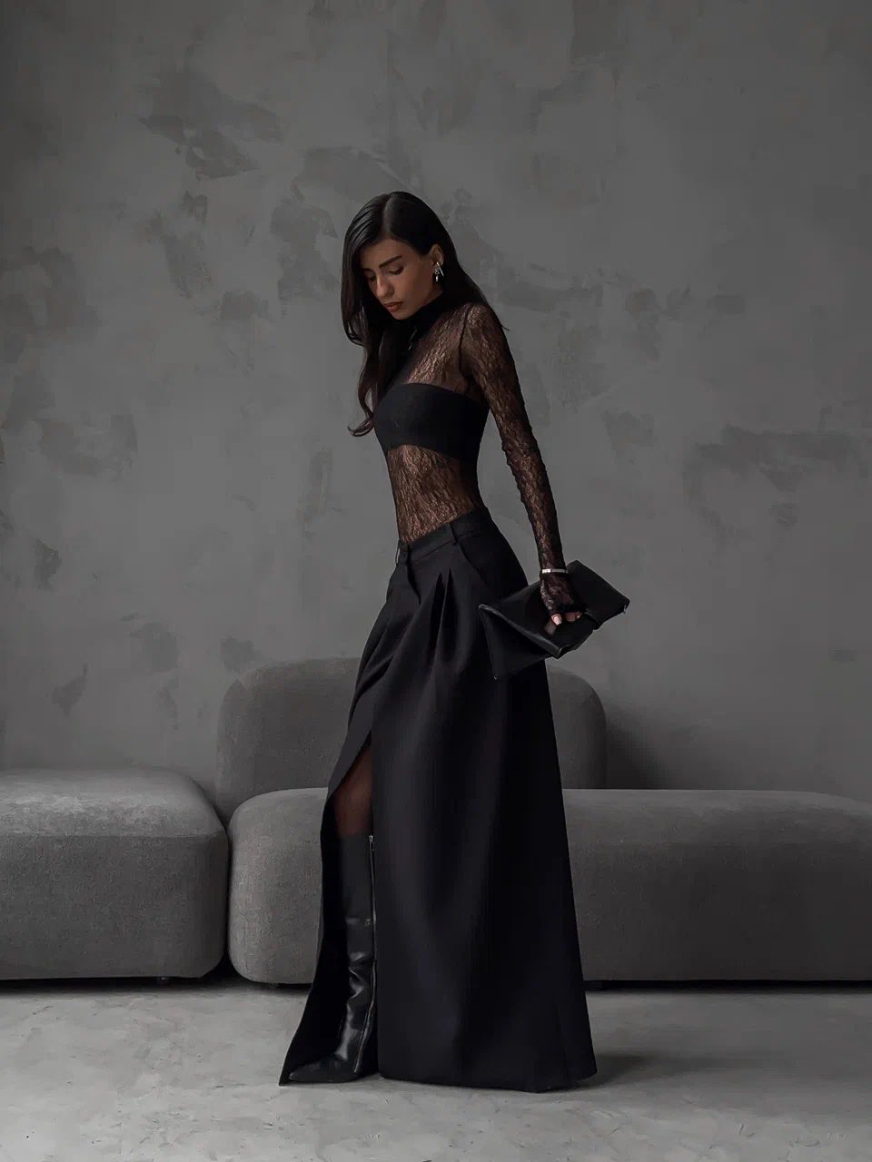 Alaia Maxi Skirt Set