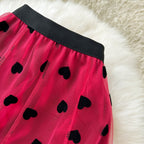 Vintage A-line Puffy Mesh Skirt