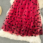 Vintage A-line Puffy Mesh Skirt