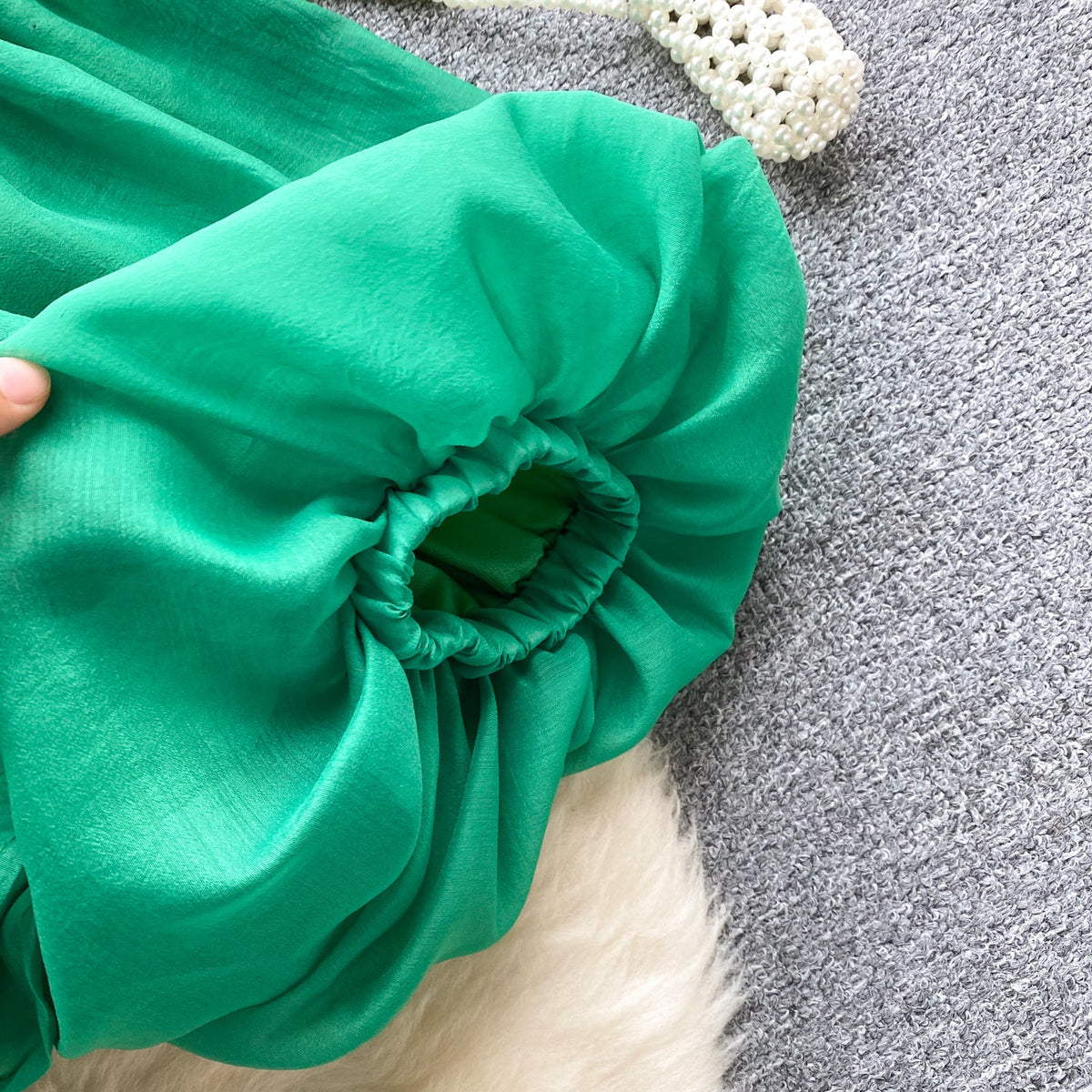 French Style Off-shoulder Chiffon Top