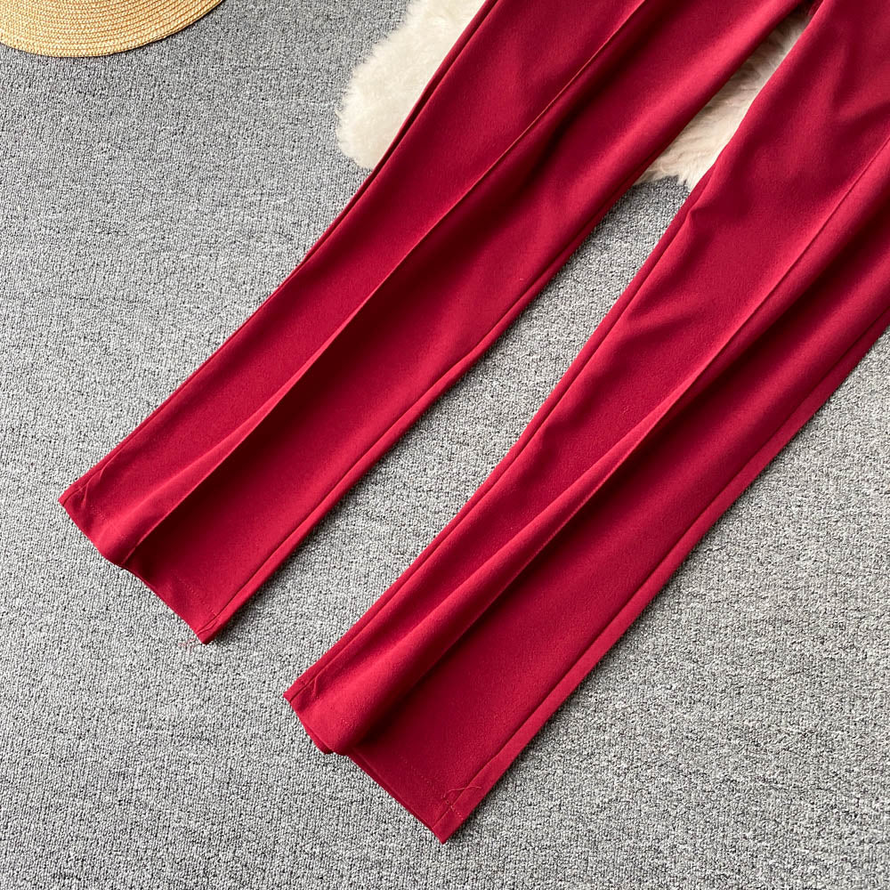 Vest&Lapel Suit&Pants 3Pcs Set