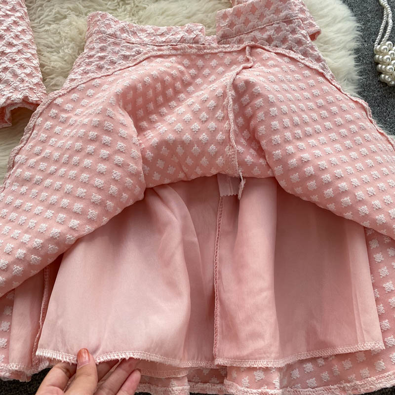 Suit Top&A-line Skirt 2Pcs Set