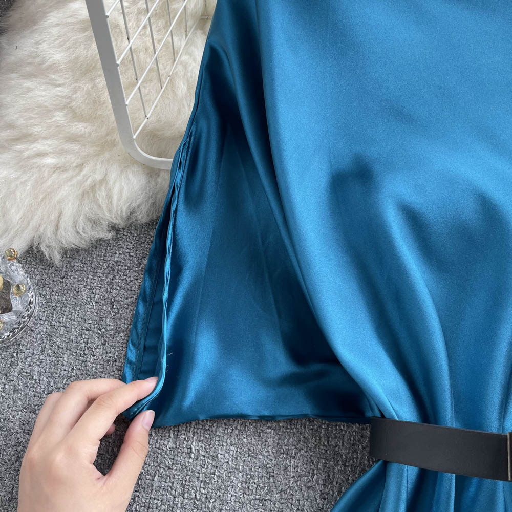 Elegant Satin Solid Color Top