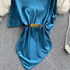 Elegant Satin Solid Color Top