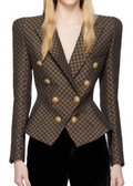 Mercer Monogram Blazer In Brown