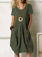 Aisha | A-Line Knee-Length Dress