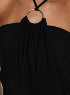 Tyriona Draped Ring Detail Mini Dress
