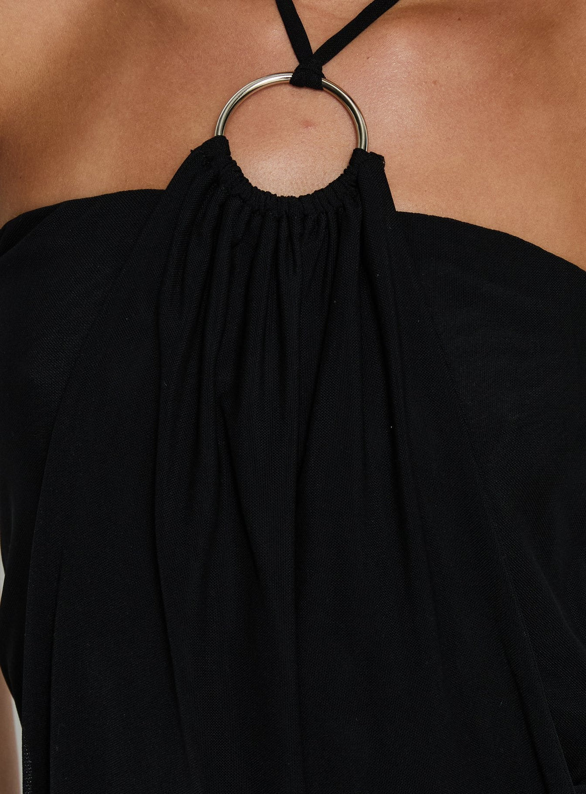 Tyriona Draped Ring Detail Mini Dress