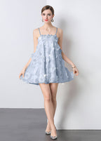 Manon Crystal-Embellished Floral Mini Dress