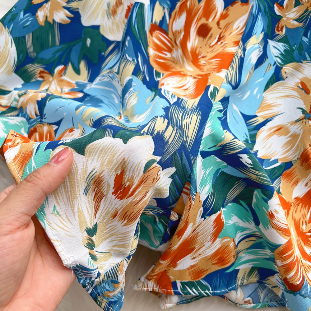 Strapless Floral Ruffled Jumpsuits
