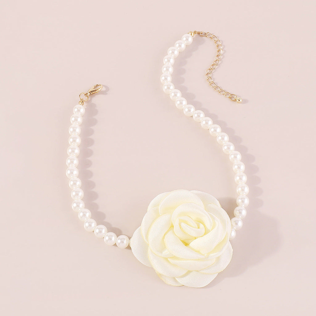 Colorful Camellia Necklace&Earrings&Bracelet