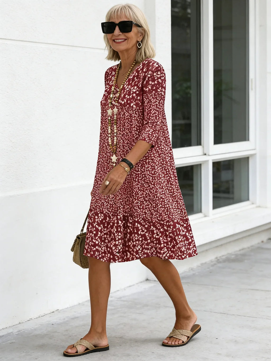 Rosalie | Floral Breeze Midi Dress