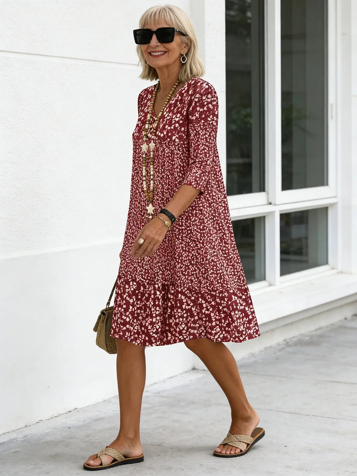Rosalie | Floral Breeze Midi Dress
