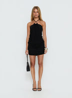 Tyriona Draped Ring Detail Mini Dress