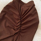 Solid Color Hip-wrapping Fishtail Skirt