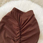 Solid Color Hip-wrapping Fishtail Skirt