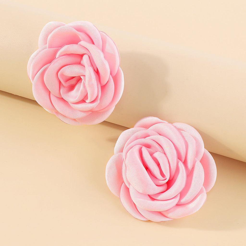 Colorful Camellia Necklace&Earrings&Bracelet