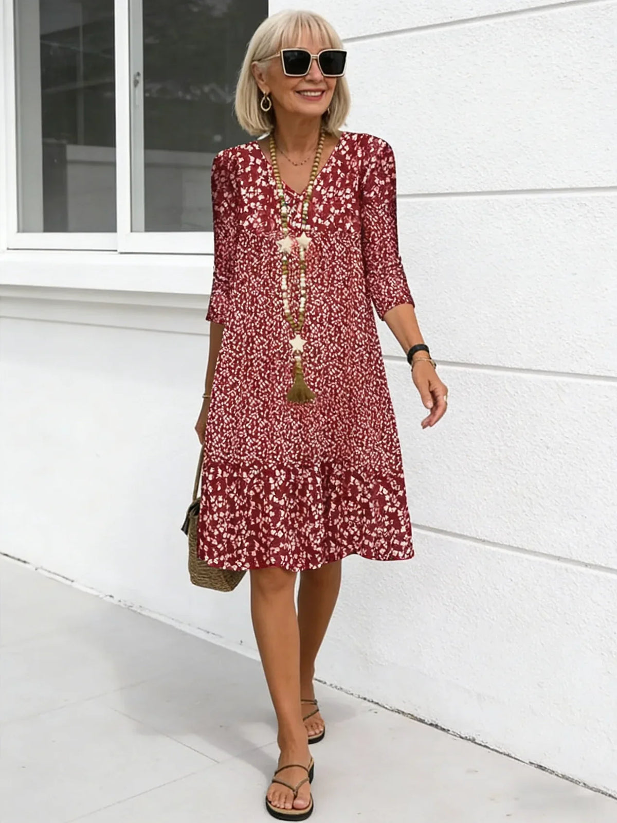Rosalie | Floral Breeze Midi Dress