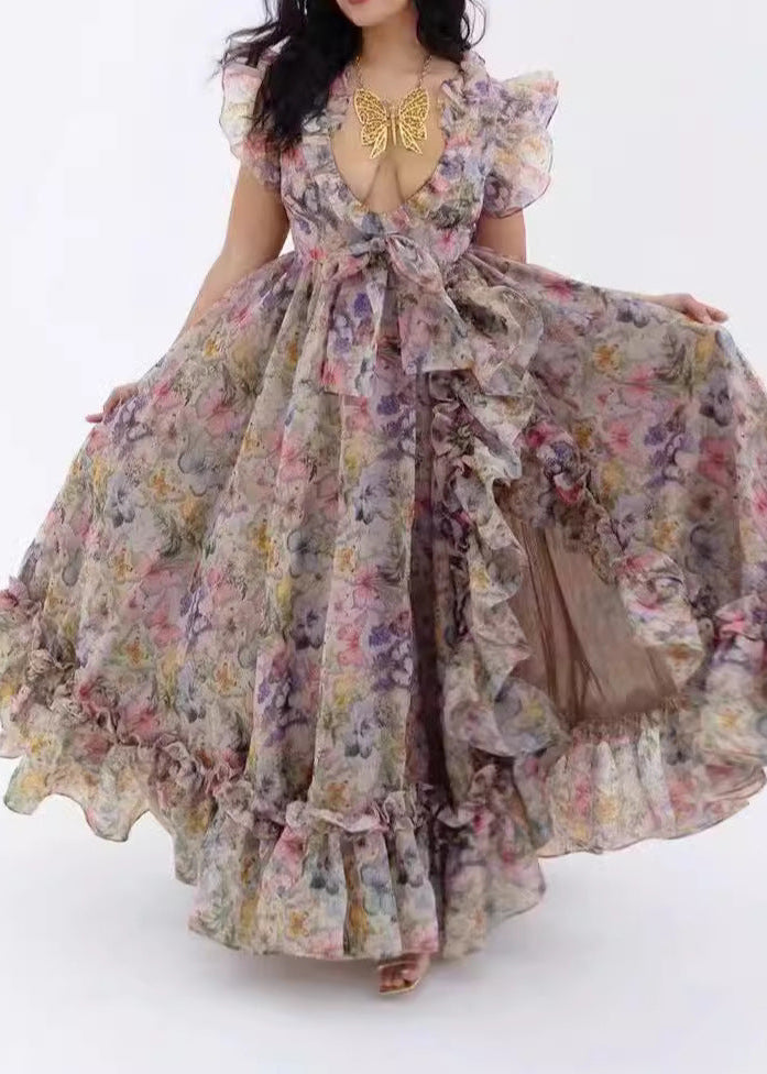 Jeanne Off-Shoulder Ruffled Midi Dress