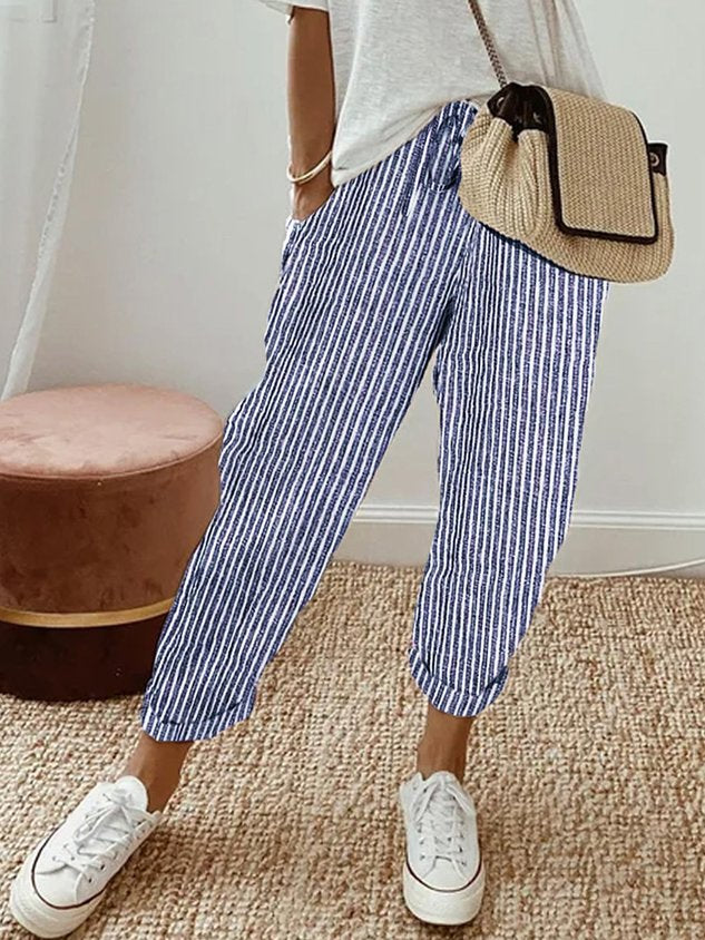 Aisha | Elastic-Waist Fluid Pants