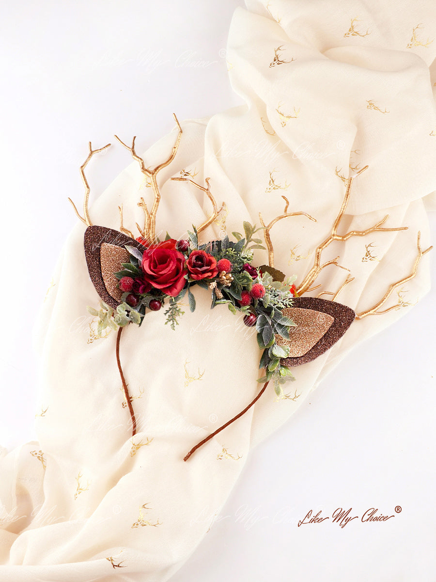 Reindeer Antler Christmas Reindeer Headband | HeyKat®